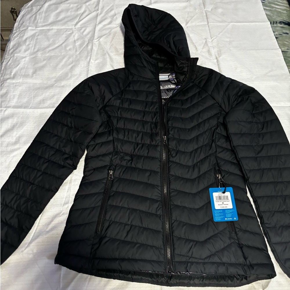 Columbia Women's Black Hooded Puffer Jacket